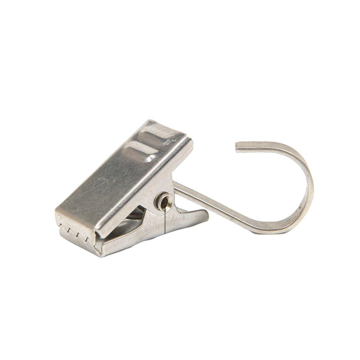 50PCS Stainless Steel Curtain Clip Hooks Strong Load-bearing Shower Accessories - Copper