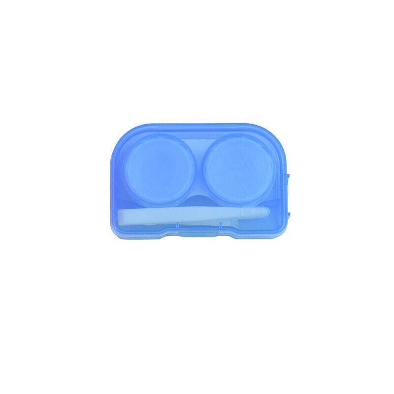 Lens Storage Case with Applicator Kit Tweezers Soft Tip Tool for Contact Eye Care - White