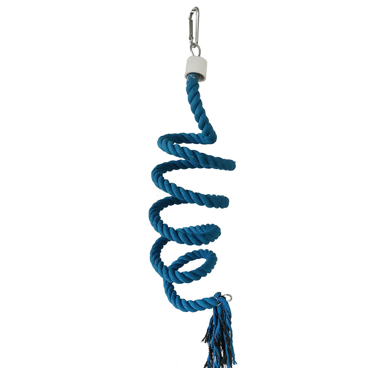 Bird Climbing Rope Toy Cotton Spiral Ladder Parrot Cage Hanging Swing Pet Toy - Gradient colour