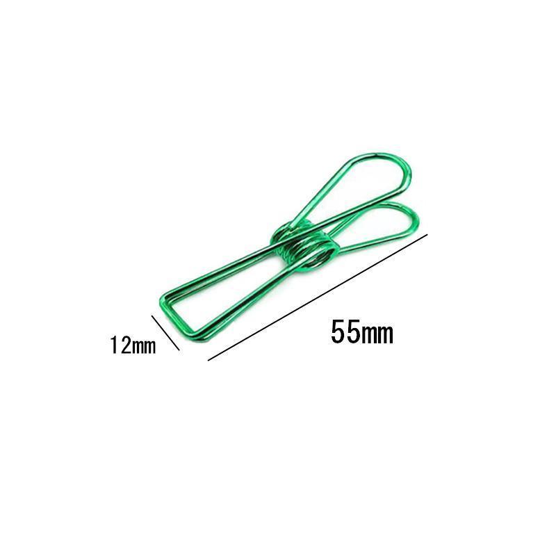 10X Spring Paperclips Metal Wire Hollow Out Clips 55mm Mini Binder Paper Clip - Rose Gold