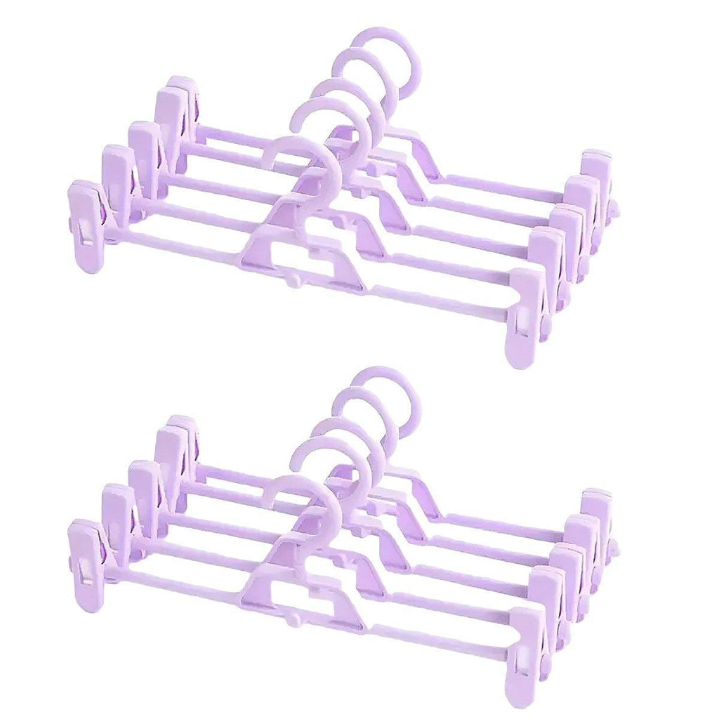 Seamless Household Retractable Pants Rack Buckle Clothes Clip Inner Hanger - Blue