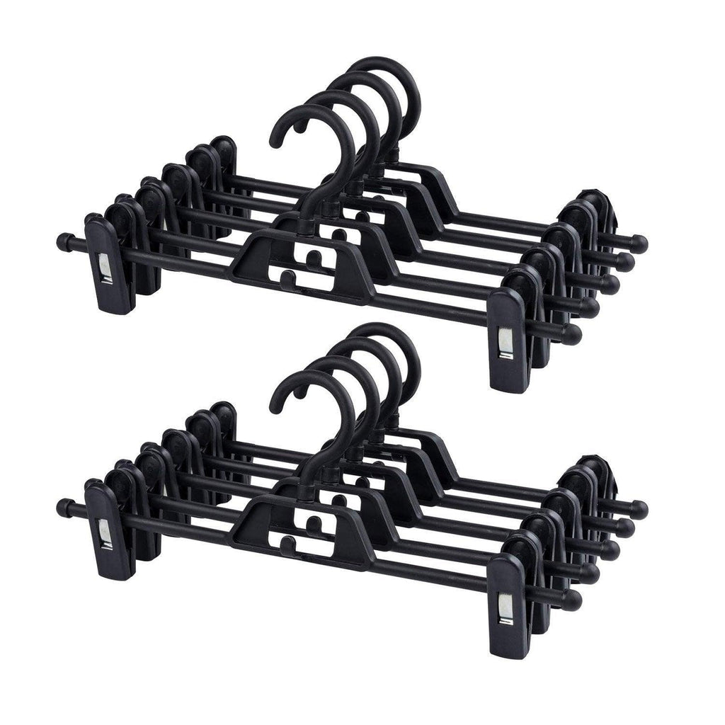 Seamless Household Retractable Pants Rack Buckle Clothes Clip Inner Hanger - Pink