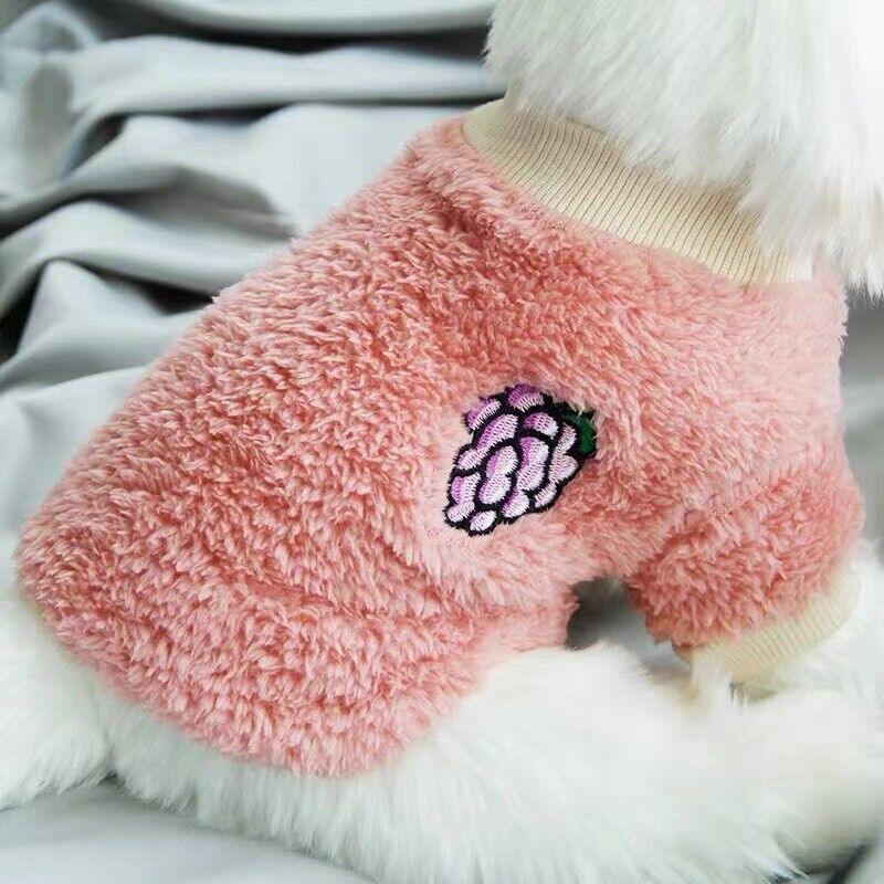 XS Puppy Pet Dog Fleece Warm Jumper Sweater Coat Small Yorkie Chihuahua Cat Clothes - Green