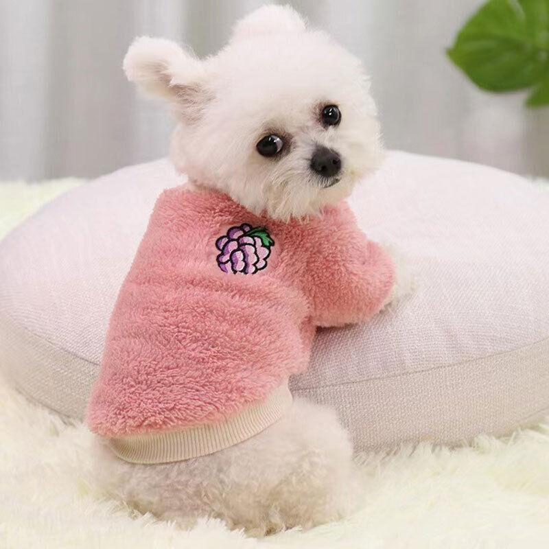 XL Puppy Pet Dog Fleece Warm Jumper Sweater Coat Small Yorkie Chihuahua Cat Clothes - Orange