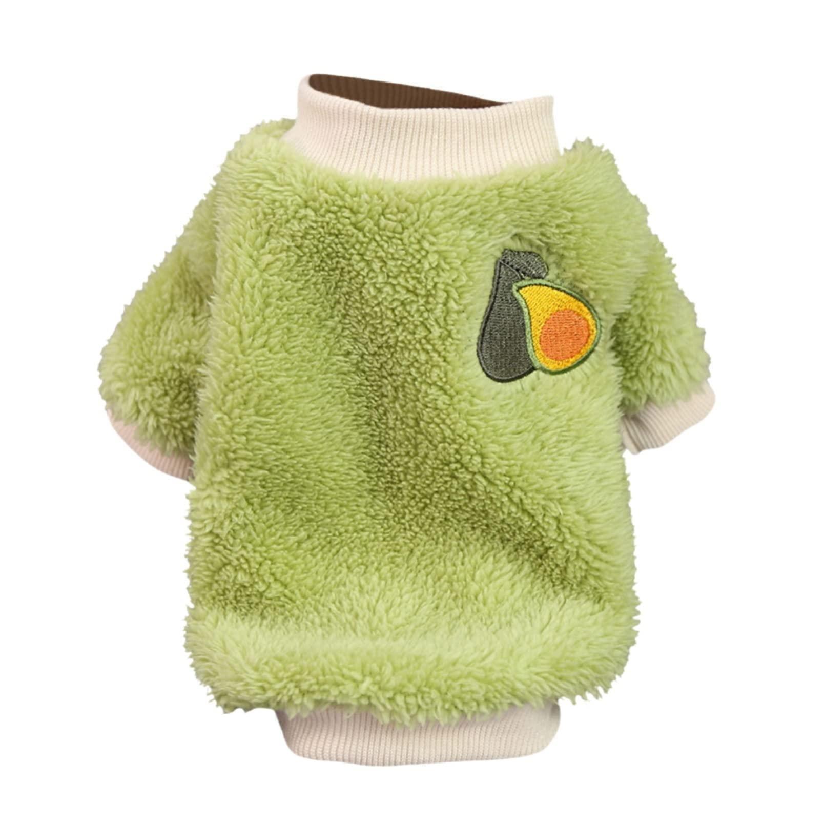 XS Puppy Pet Dog Fleece Warm Jumper Sweater Coat Small Yorkie Chihuahua Cat Clothes - Red