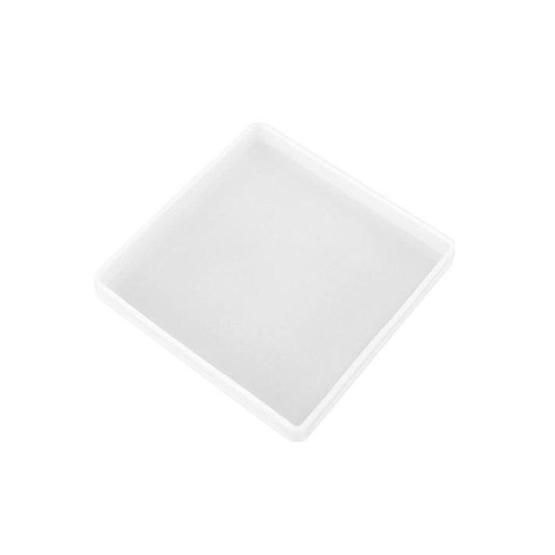 Coaster Resin Casting Mould Epoxy Mold Silicone Craft DIY Jewelry Agate Making - Large Square*4