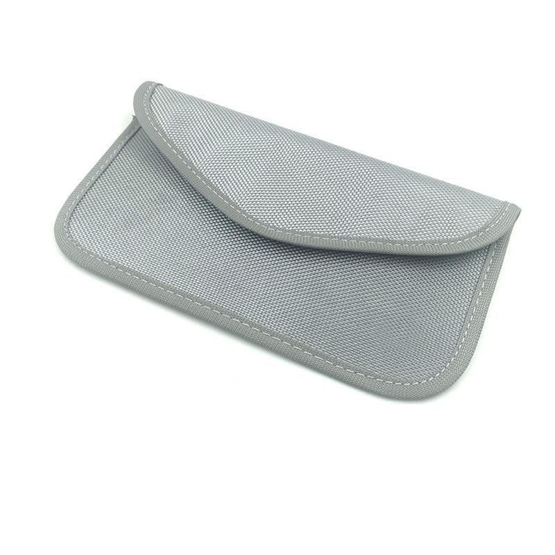 Car Key Case For Faraday Cage Fob Pouch Keyless RFID Blocking Bag - Coffee