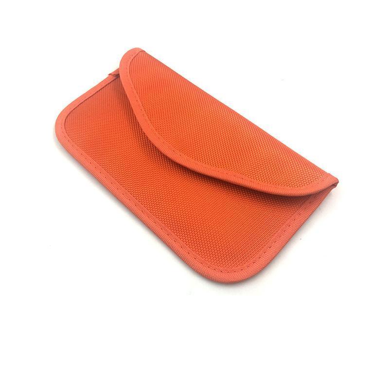 Car Key Case For Faraday Cage Fob Pouch Keyless RFID Blocking Bag - Coffee