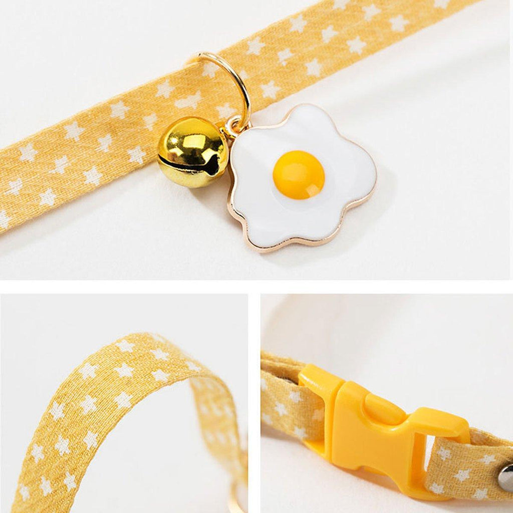 Adjustable Pet Collar with Buckle and Bell for Kitten and Dog Wearable Accessory - Pink