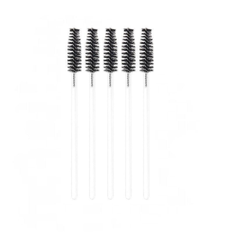 50X Disposable Mascara Wands Eyelash Brushes Applicator Lash Extension Brush - black+black