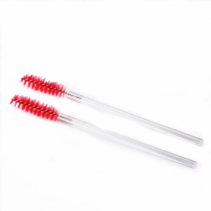 50X Disposable Mascara Wands Eyelash Brushes Applicator Lash Extension Brush - black+black