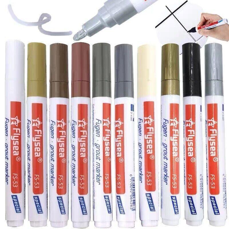 Tile Styling Pen Bathroom Floor Waterproof And Mildew Grout Marker Repair Pens - Dark Grey
