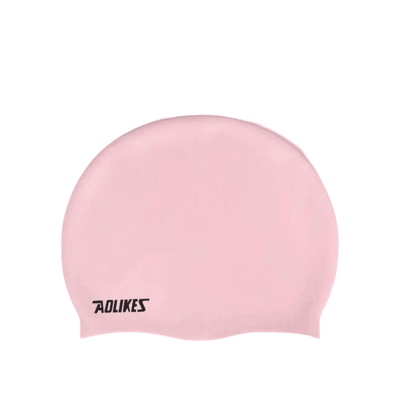 Aolikes Silicone Swimming Cap Waterproof Unisex Swim Hat for Men and Women - Grey