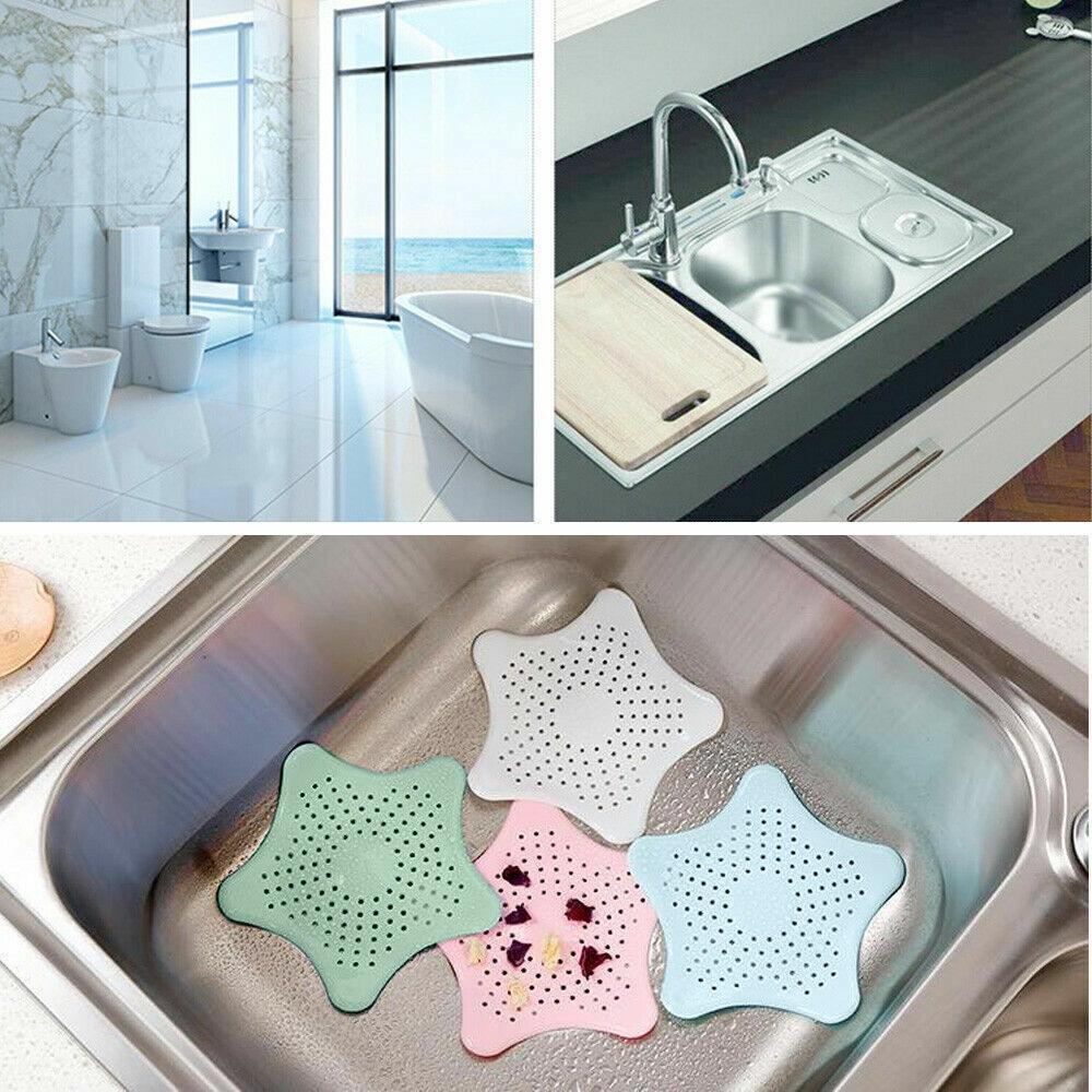 New Bathroom Drain Hair Catcher Bath Stopper Sink Strainer Shower Filter Covers - Light Green