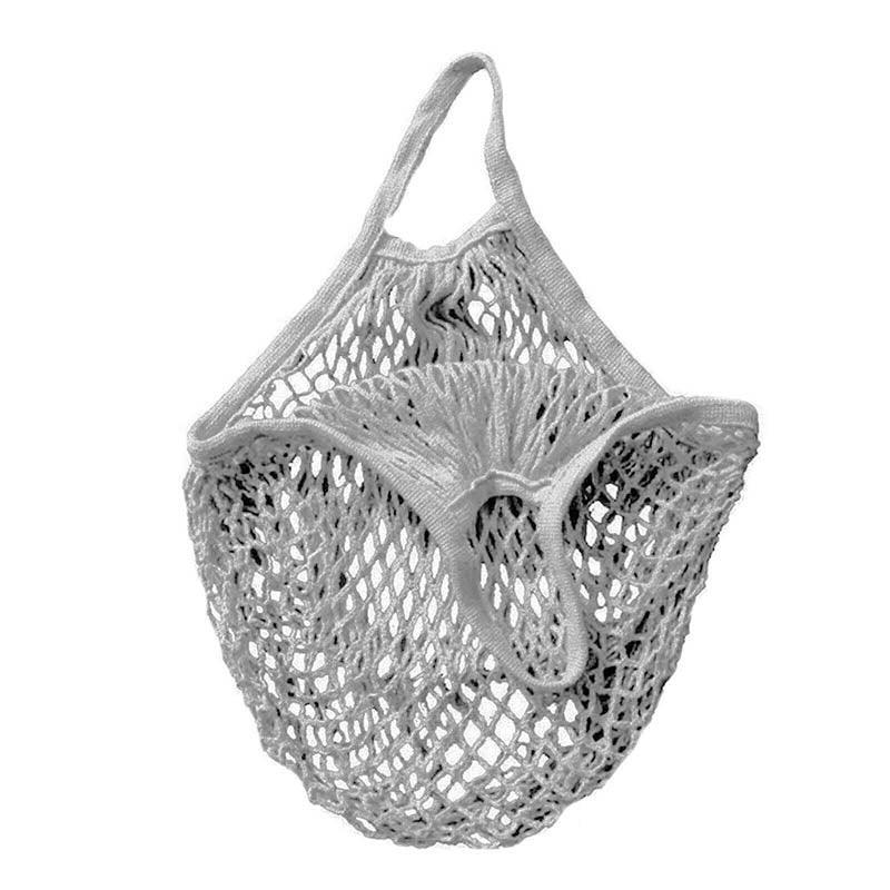 Reusable Mesh Net Shopping Bag String Tote Grocery Fruit Vegetable Storage - Pink