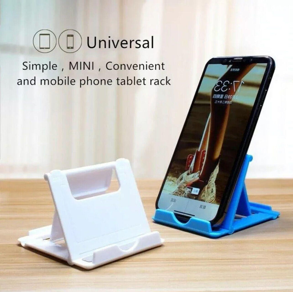 Universal Foldable Tablet and Phone Stand Adjustable Portable Desk Holder - Pink