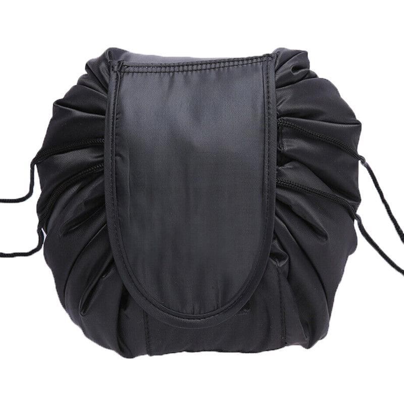 Portable Travel Makeup Bag Drawstring Cosmetic Pouch Lazy Storage Organiser Case - Pink Horse