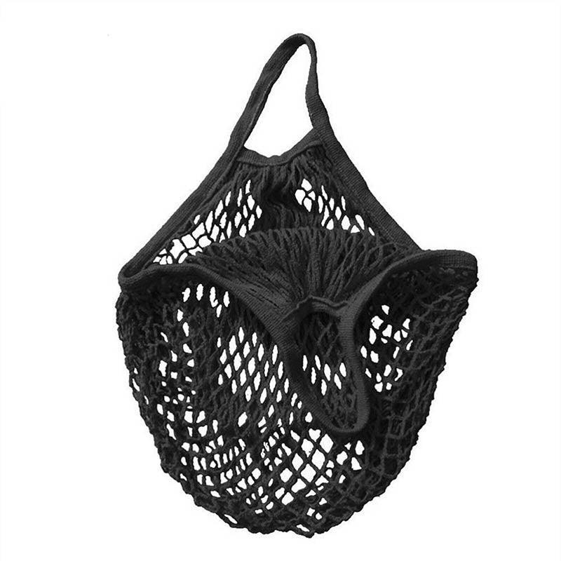 Reusable Mesh Net Shopping Bag String Tote Grocery Fruit Vegetable Storage - Sky Blue