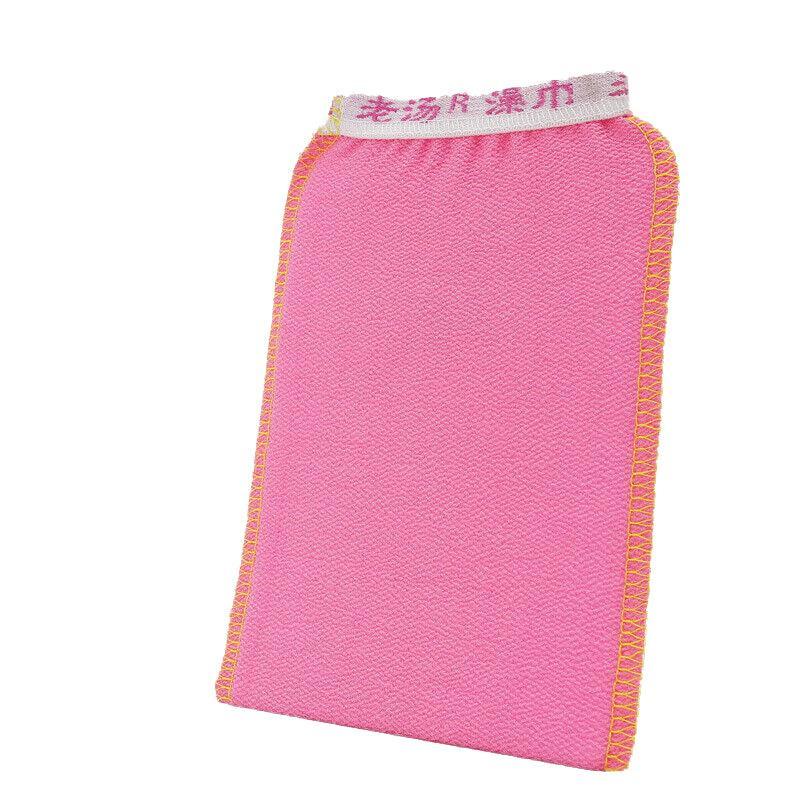 5 Pcs Towel Exfoliating Bath Washcloth Viscose Scrub Mitten Towel - Yellow *5 PCS