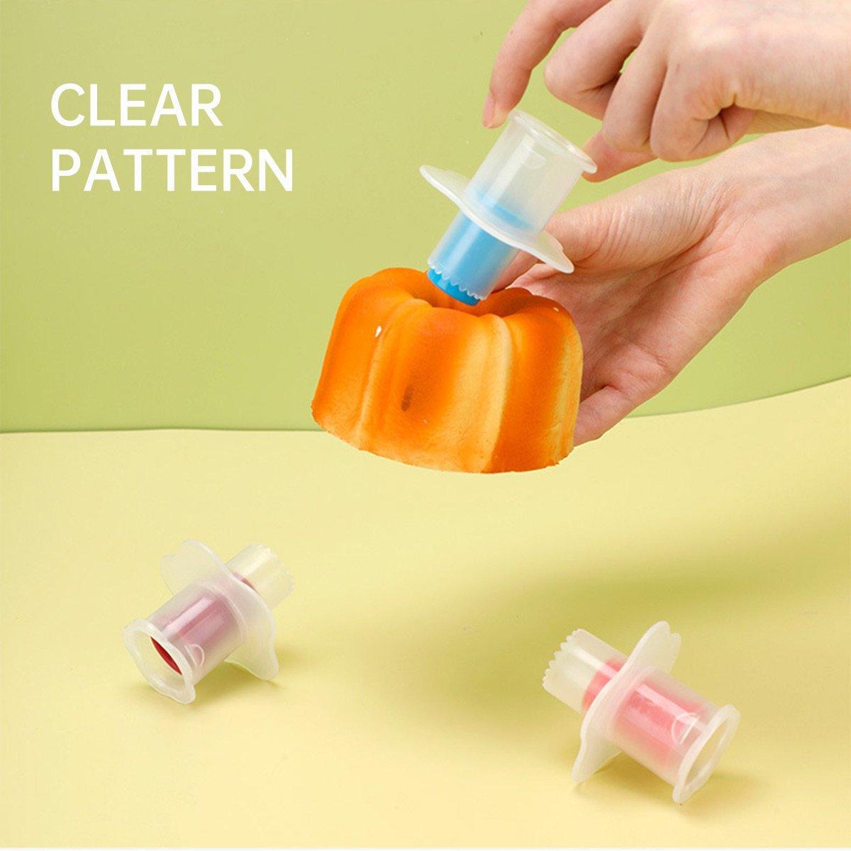 2PCS Eco-Friendly Plastic Paper Cup Cake Corer Pastry Hollowing Tool Easy to Use - Red
