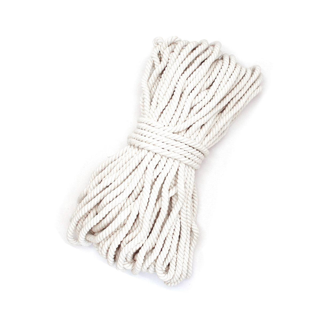 Cotton Rope Macrame Cord 1-12mm DIY Craft Tapestry Binding Decorative String - 6mm x 100m
