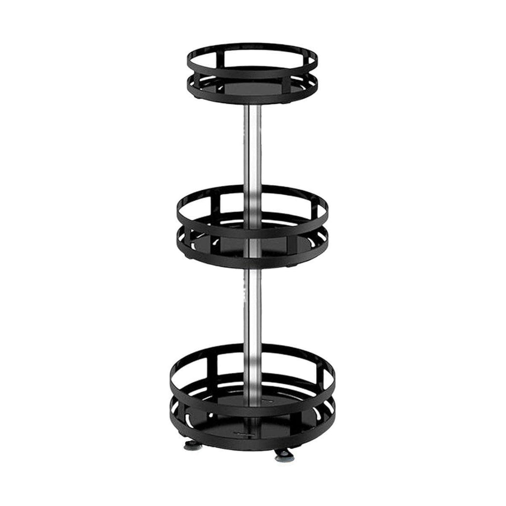 Kitchen Rotating Spice Rack Triple Layer Countertop Organizer Storage Shelf - Double Layer