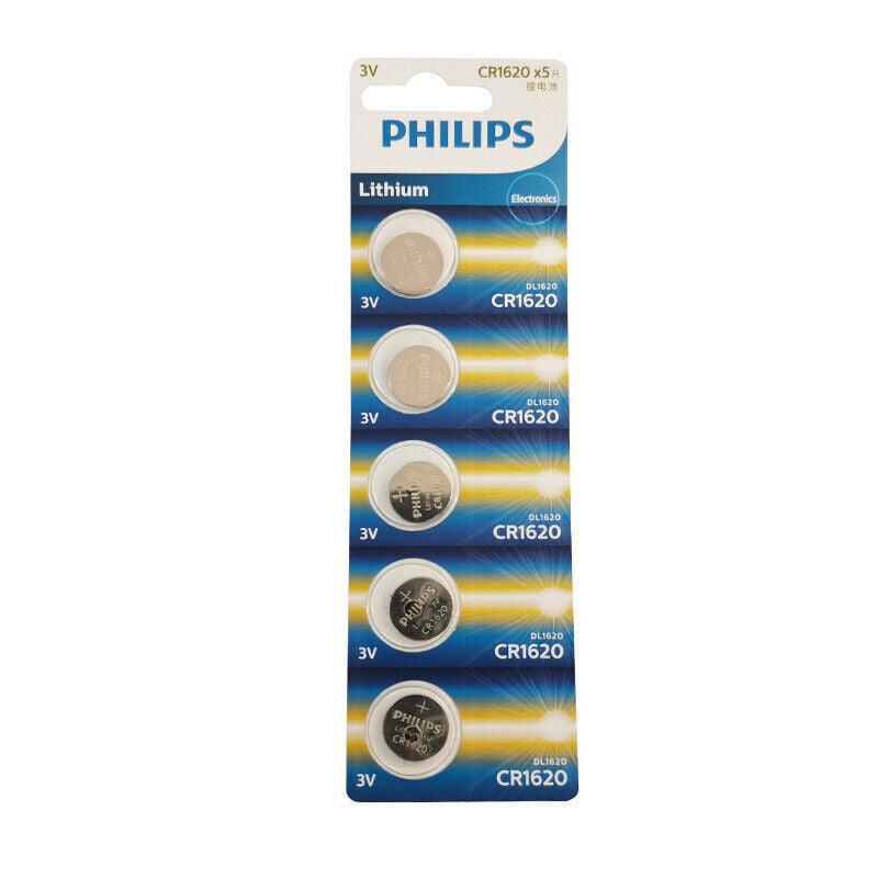 5-20Pcs Philips Cr1220 Cr1616 Cr1620 Cr1632 Cr2016 Cr2025 Cr2032 Button Battery - CR1616-5PCS