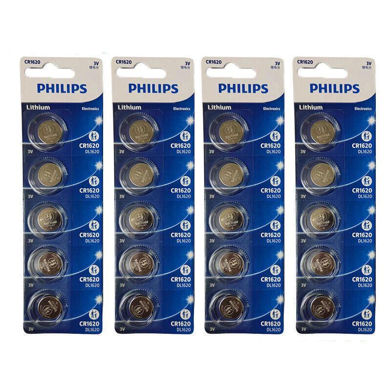 5-20Pcs Philips Cr1220 Cr1616 Cr1620 Cr1632 Cr2016 Cr2025 Cr2032 Button Battery - CR1616-5PCS