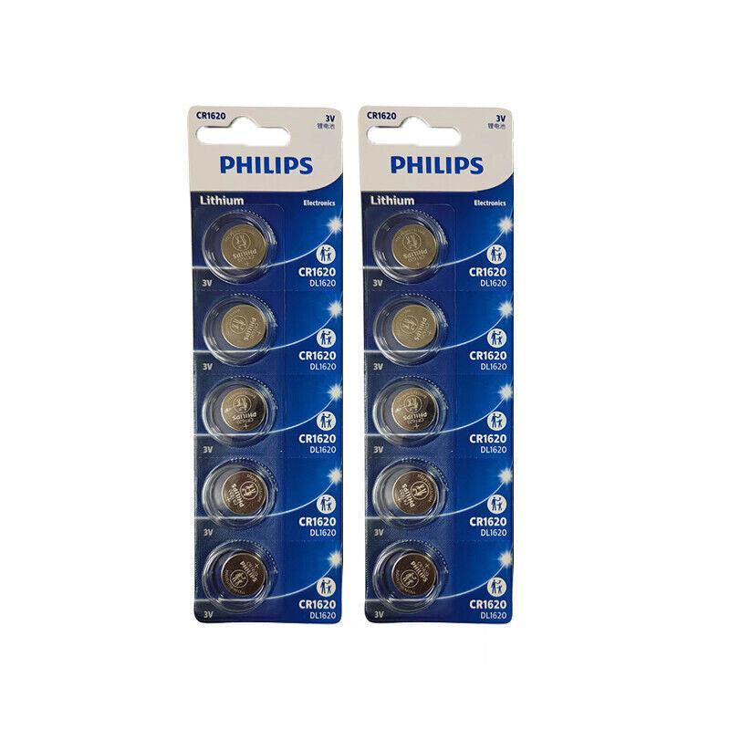 5-20Pcs Philips Cr1220 Cr1616 Cr1620 Cr1632 Cr2016 Cr2025 Cr2032 Button Battery - CR2016-10PCS