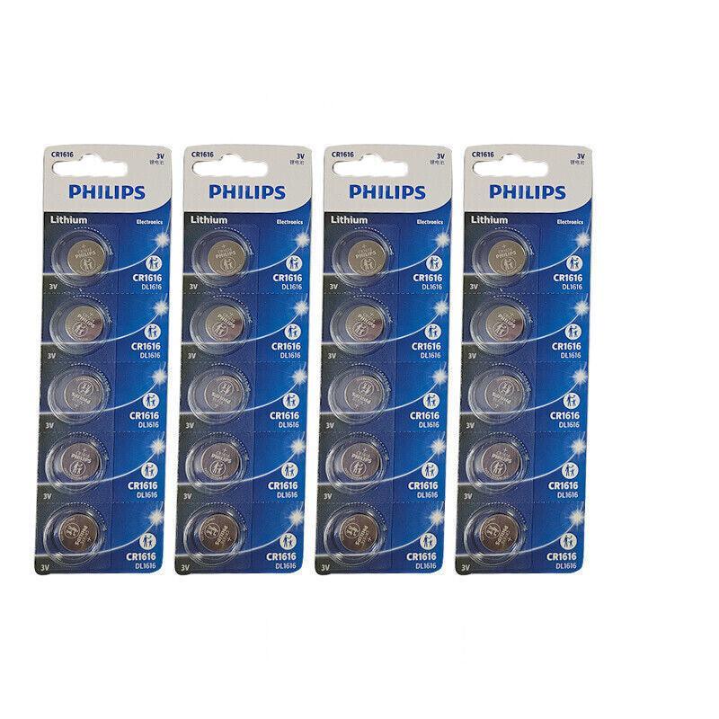 5-20Pcs Philips Cr1220 Cr1616 Cr1620 Cr1632 Cr2016 Cr2025 Cr2032 Button Battery - CR2016-20PCS