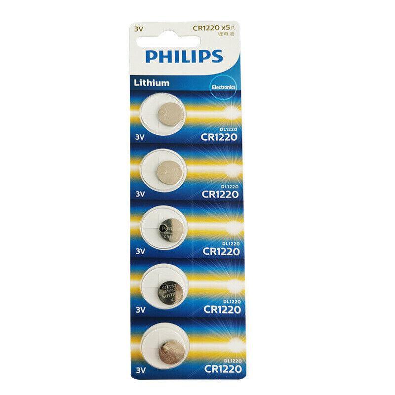 5-20Pcs Philips Cr1220 Cr1616 Cr1620 Cr1632 Cr2016 Cr2025 Cr2032 Button Battery - CR2032-5PCS