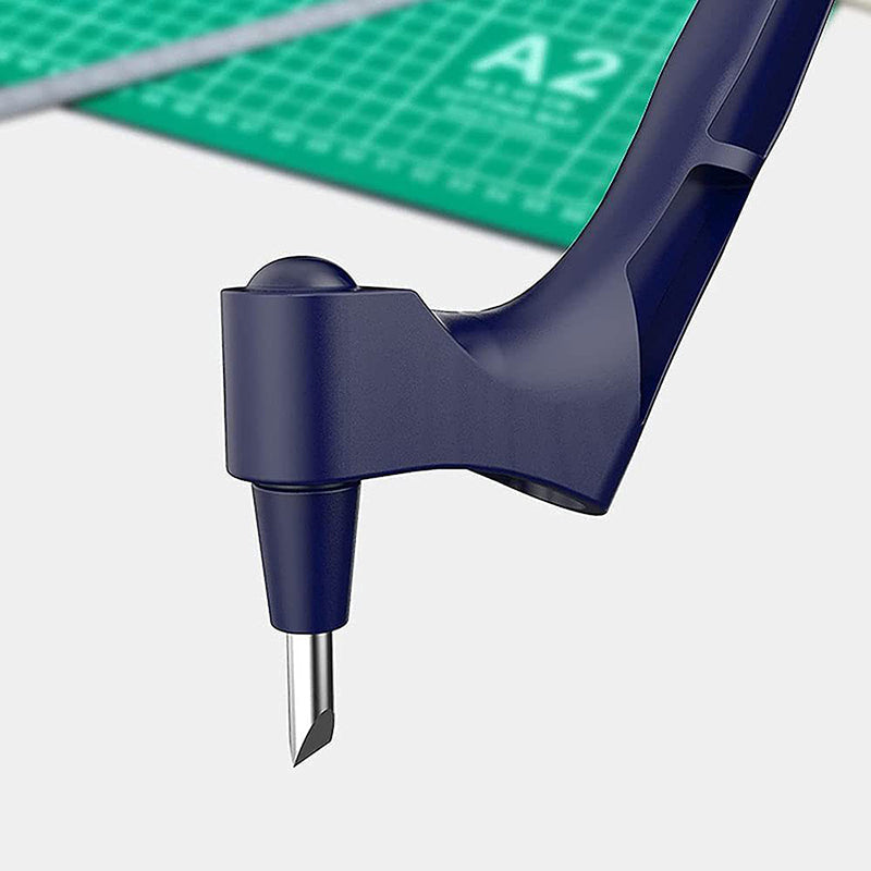 360-Degree Rotating Craft Cutting Tool with Precision Blade for Craft Art - Green