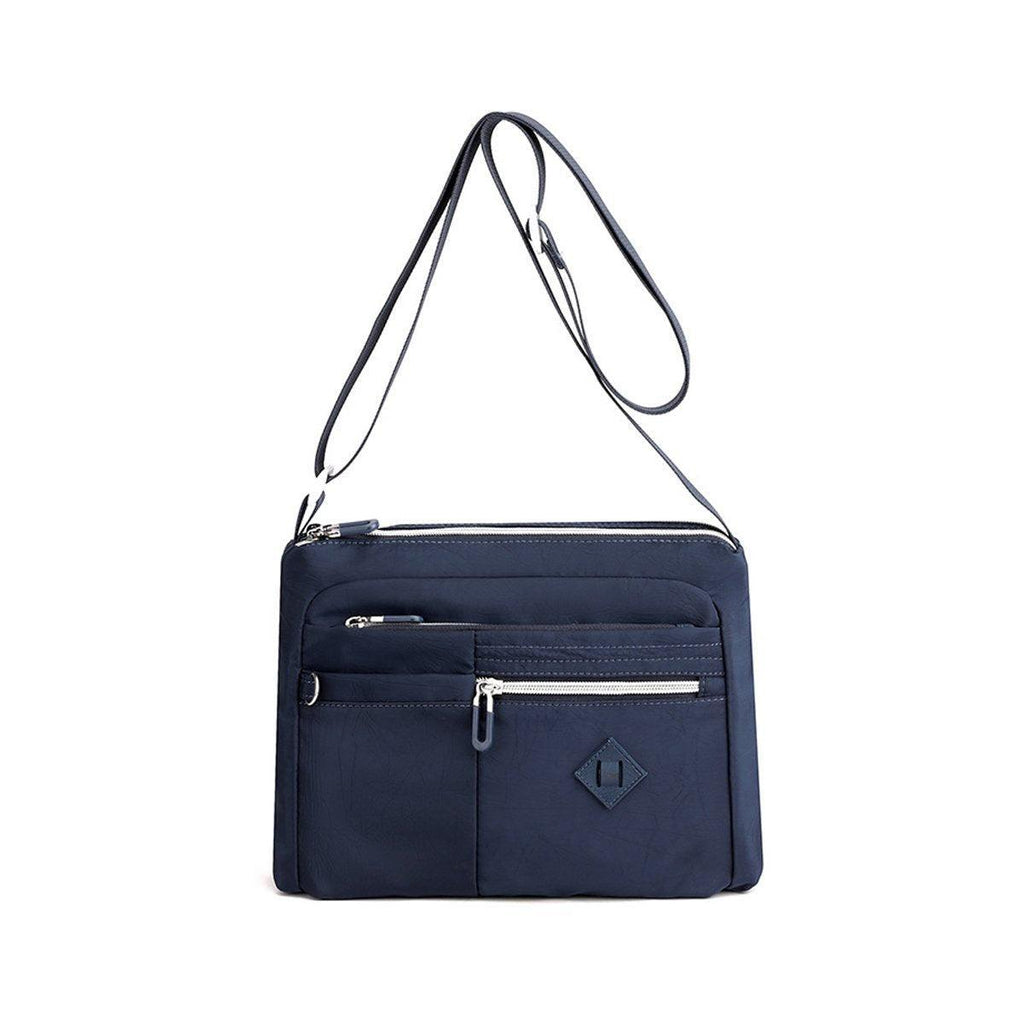 Ladies Large Capacity Crossbody Bag Single Shoulder Small Square Bag Handbag - Grey