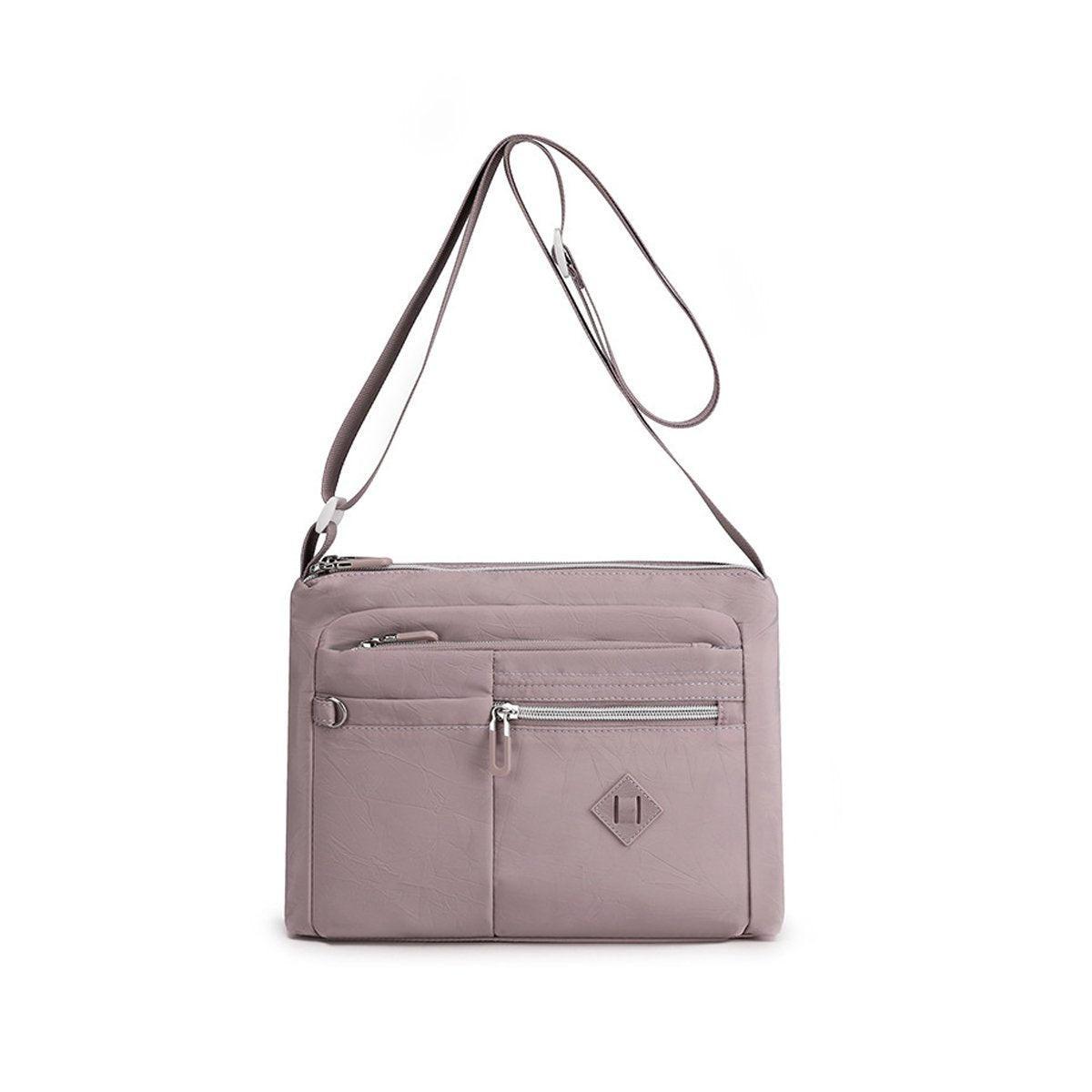 Ladies Large Capacity Crossbody Bag Single Shoulder Small Square Bag Handbag - Light Blue