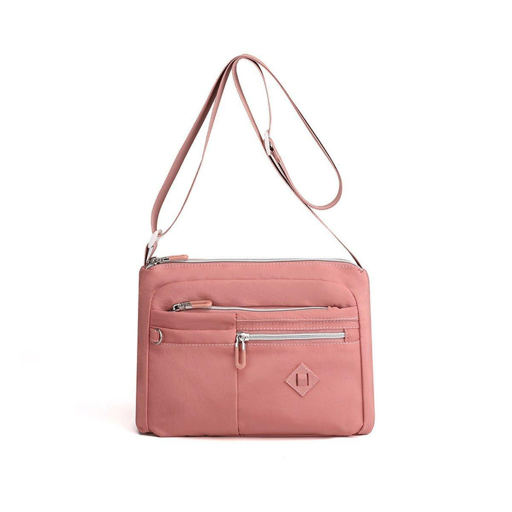 Ladies Large Capacity Crossbody Bag Single Shoulder Small Square Bag Handbag - Pink