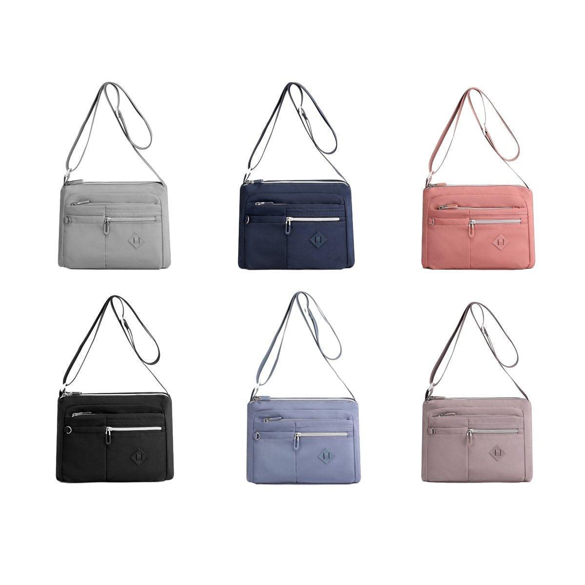 Ladies Large Capacity Crossbody Bag Single Shoulder Small Square Bag Handbag - Purple