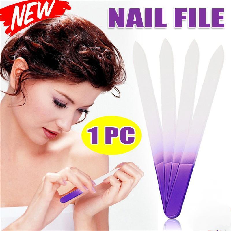Durable Crystal Glass Nail File Buffer Art Files Manicure