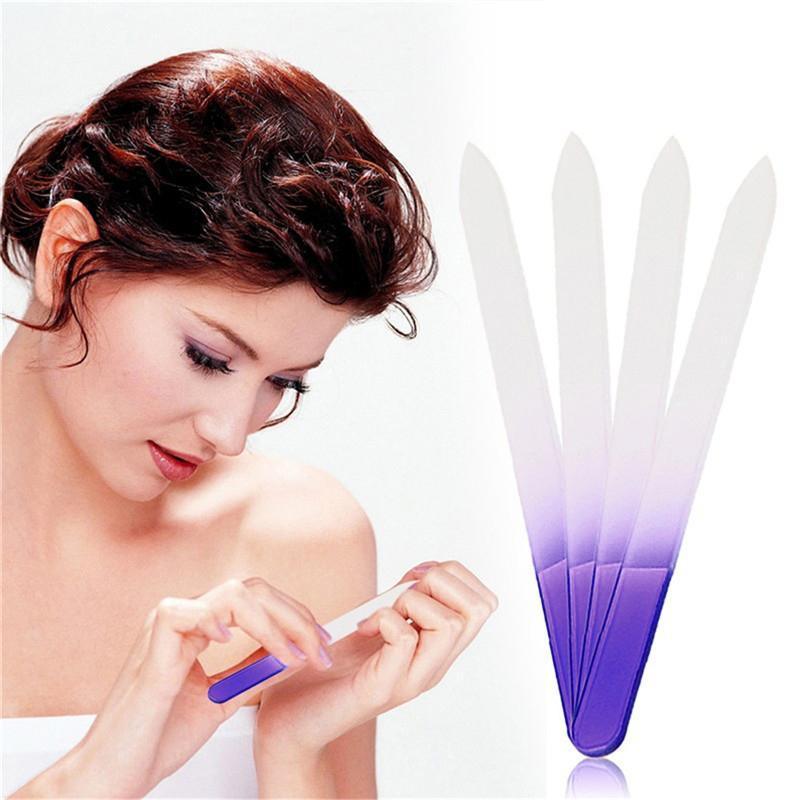 Durable Crystal Glass Nail File Buffer Art Files Manicure
