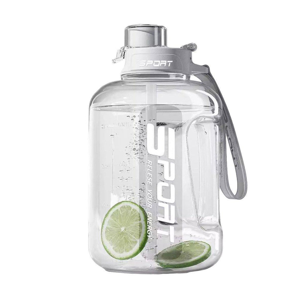 Large Capacity Water Cup Fitness Sports Water Bottle for Gym Outdoor Activities - Black