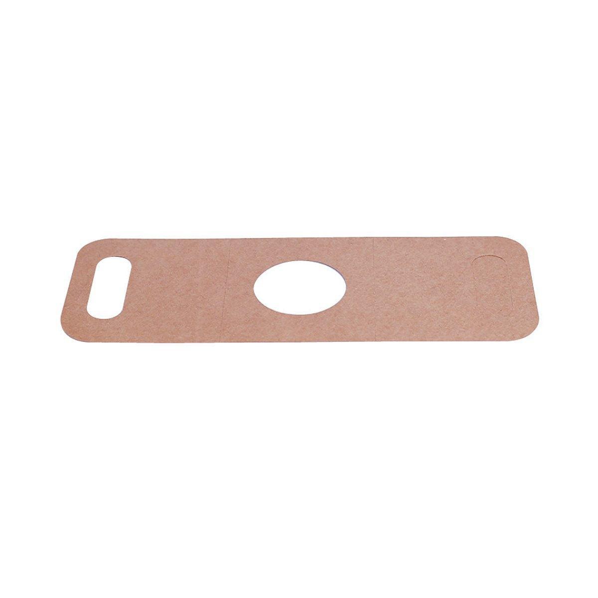 100pcs Kraft Paper Cup Holder Portable Coffee Drink Carrier Reusable Storage - Single Hole Holder
