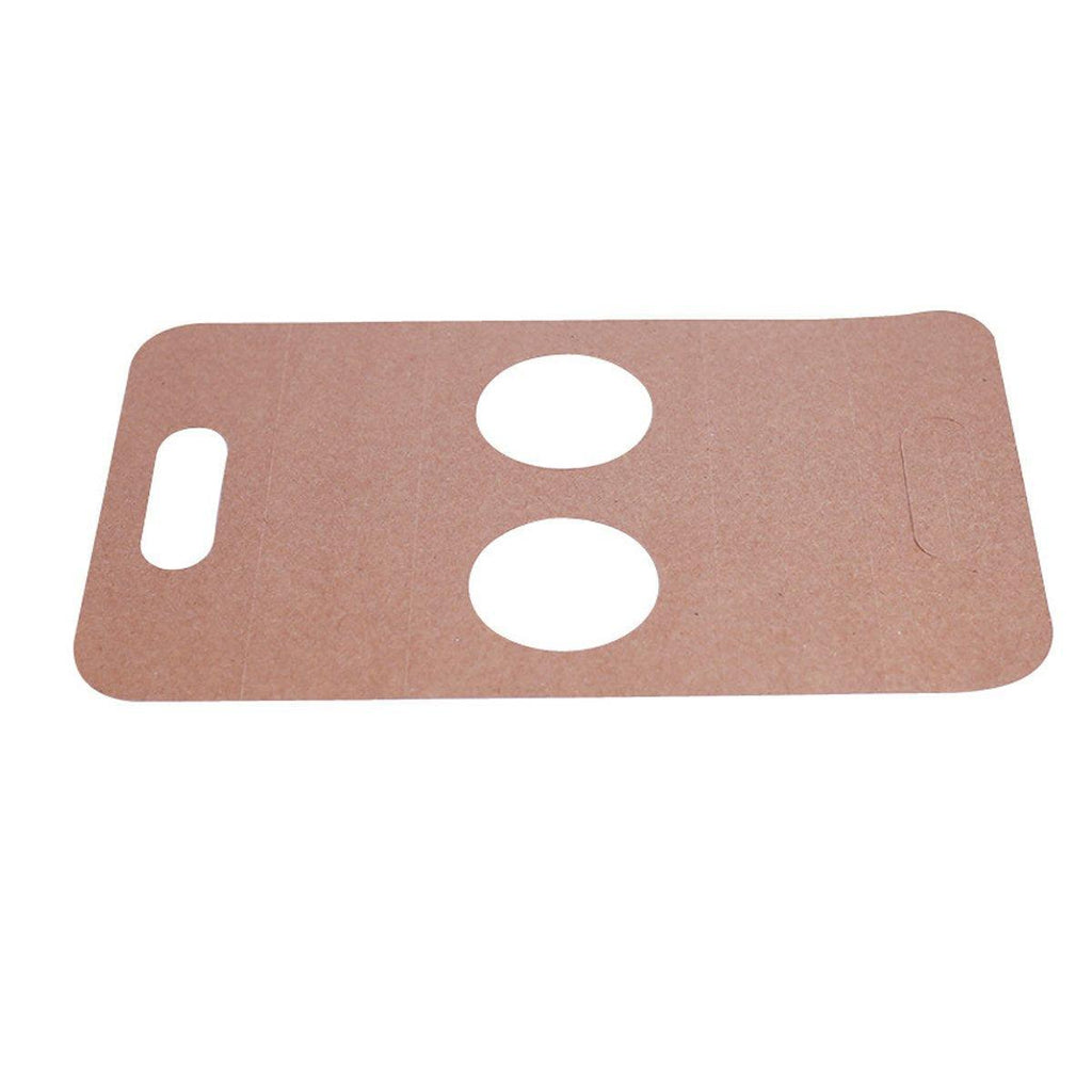 100pcs Kraft Paper Cup Holder Portable Coffee Drink Carrier Reusable Storage - Handheld Single Cup