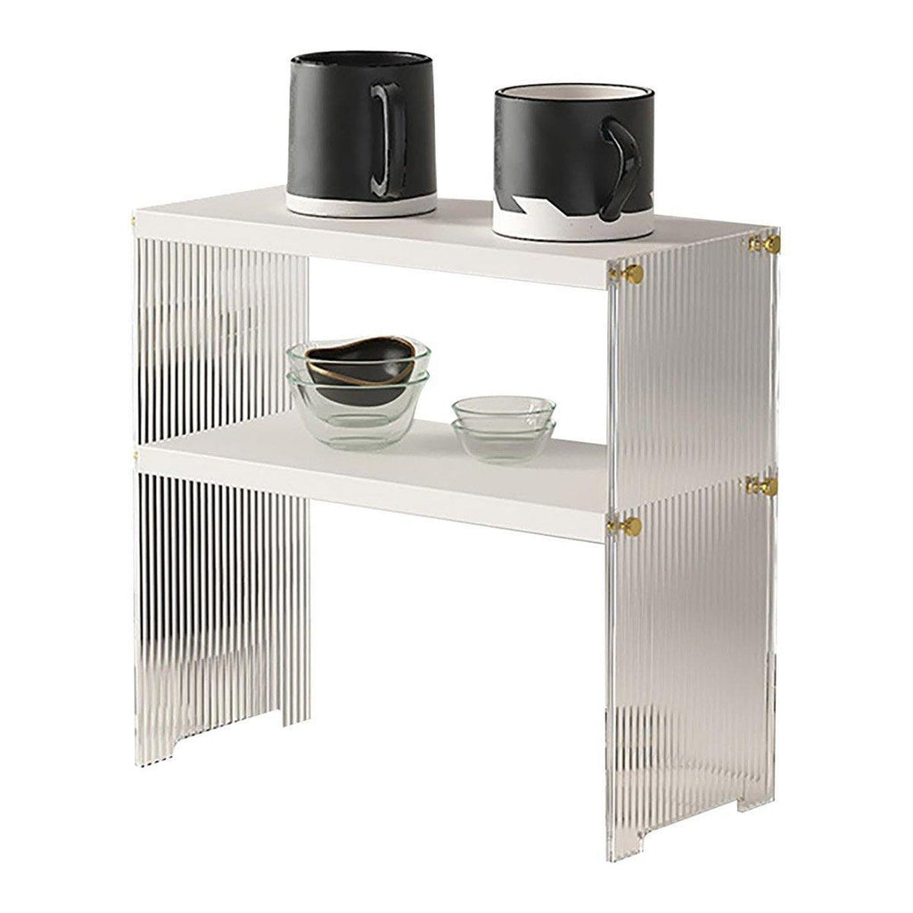 Acrylic Desktop Cup Holder Multi-Purpose Portable Storage Organizer For Home - Wood