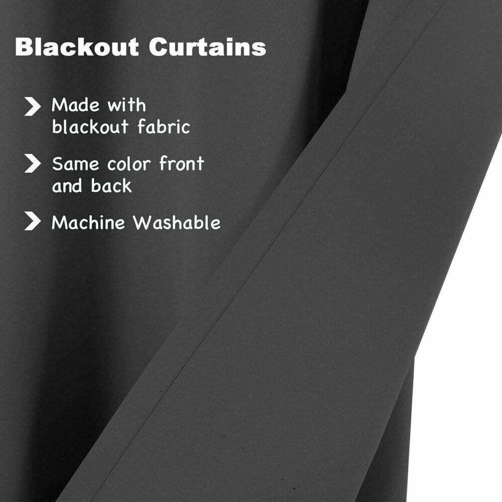 2pcs Semi Blackout Curtain Fabric Solid Colour Home Decor Drapes for Living Room - Red - 132x160cm