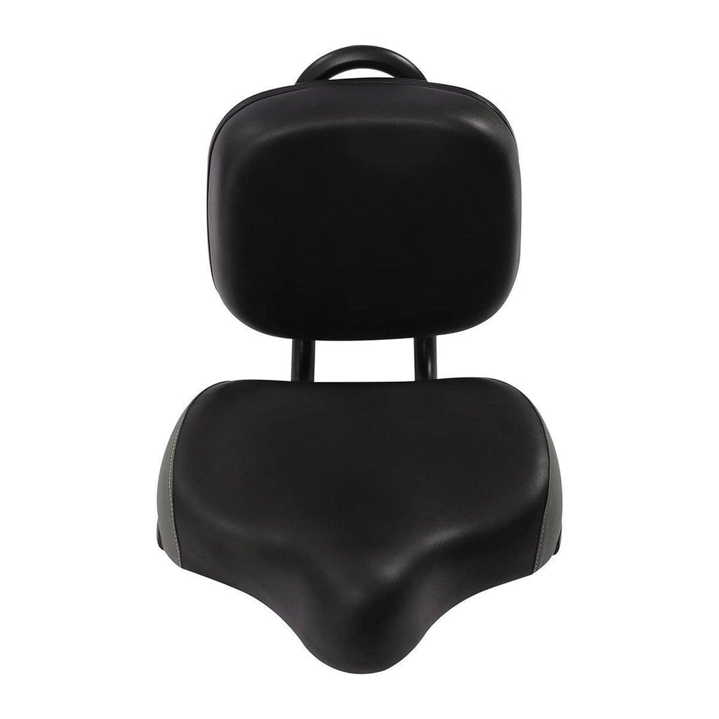 Electric Bicycle Tricycle Seat With Backrest Adjustable Comfortable Bike Seat - Black