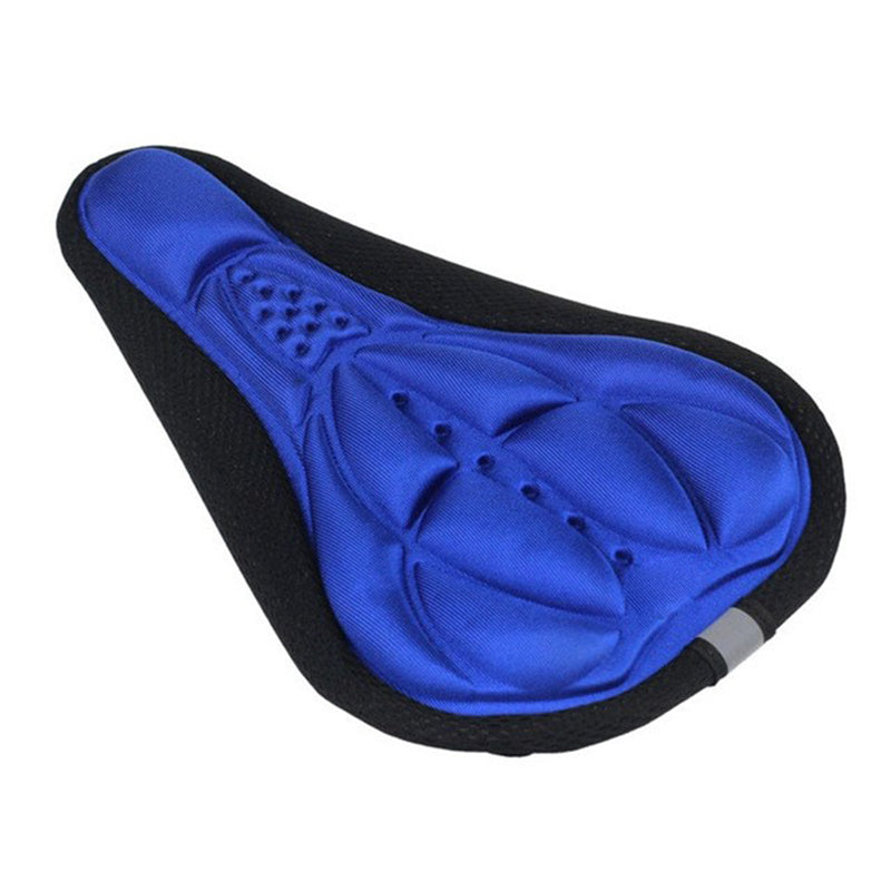 Thick Silicone Bike Seat Cover Comfort Gel Cycling Bicycle Saddle Cushion Pad - Set of 4 Colours
