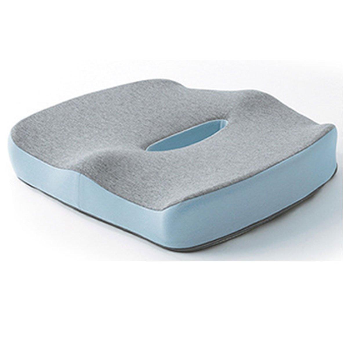 Memory Foam Seat Cushion for Office and Travel Support with Ergonomic Design - Pink