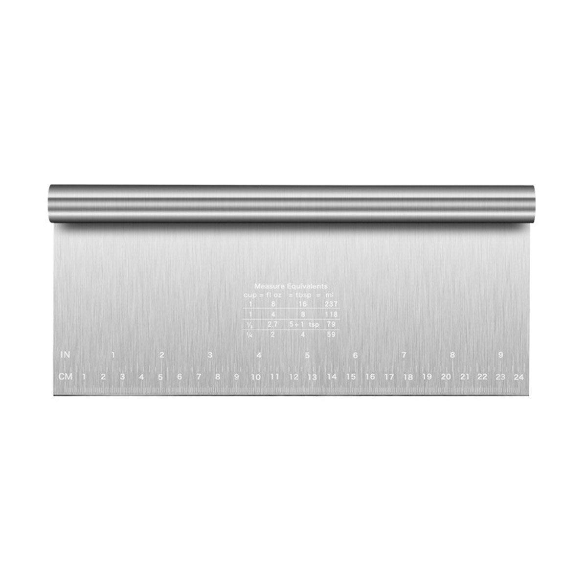 Stainless Steel Dough Cutter Knife Measurement Scraper Pastry Baking Tool - 15cm