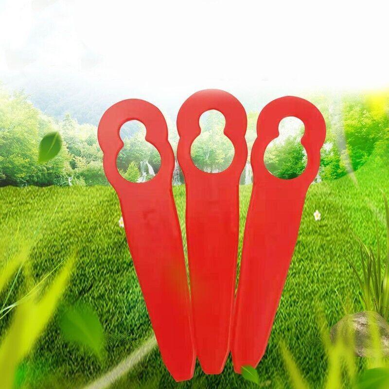 Grass Trimmer Plastic Blades Part Cutter Replace Acc Crop For Ozito Bosh Kuller - 100PCS