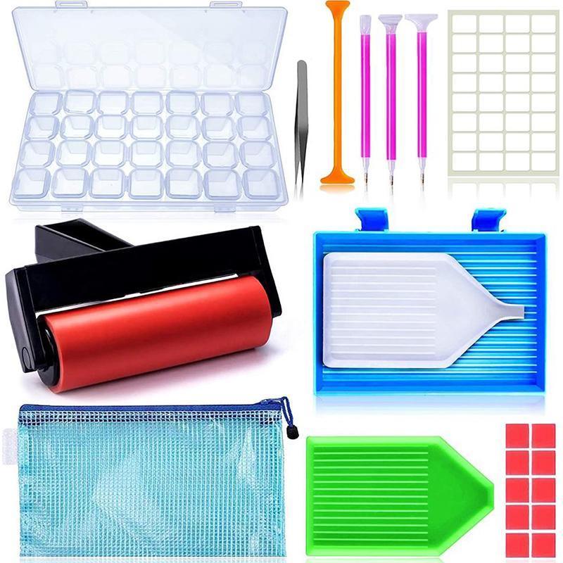 22 Piece 5D Diamond Painting Tools Box Diamond Accessories Diy Art Craft Pen Set