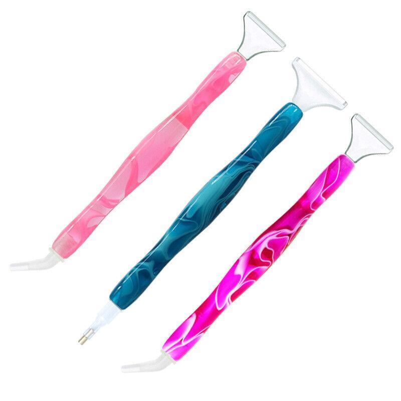 5D Resin Diamond Painting Pen Resin Point Drill Pens Cross Stitch Diy Craft Art - Pink